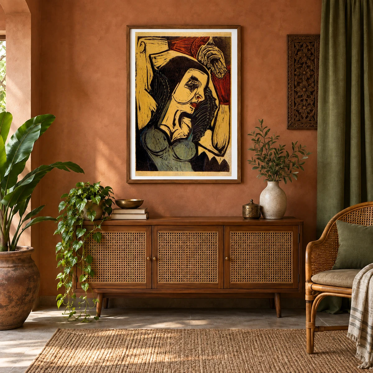 Poster Of Nina Hard (1921) — Ernst Ludwig Kirchner shown in a styled interior