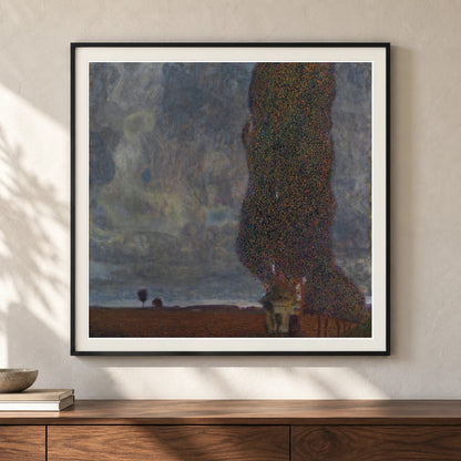 Approaching Thunderstorm (the Large Poplar Ii) (1903) — Gustav Klimt shown in a styled interior