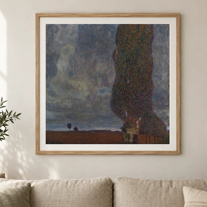 Approaching Thunderstorm (the Large Poplar Ii) (1903) — Gustav Klimt shown in a styled interior