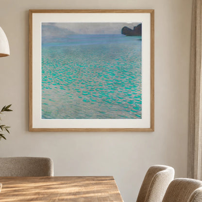 Attersee (1900) — Gustav Klimt shown in a styled interior