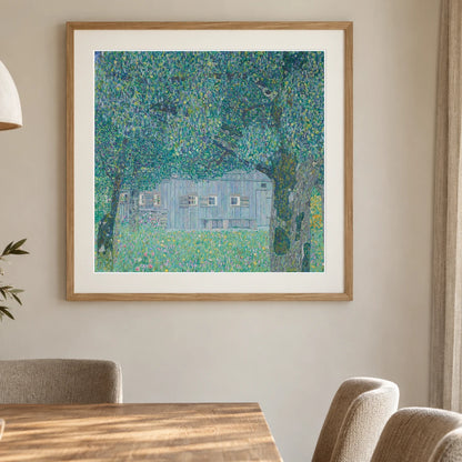 Bauernhaus In Buchberg (oberösterreichisches Bauernhaus) (1911) — Gustav Klimt shown in a styled interior