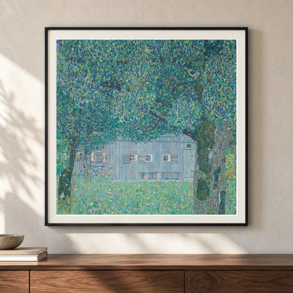 Bauernhaus In Buchberg (oberösterreichisches Bauernhaus) (1911) — Gustav Klimt shown in a styled interior