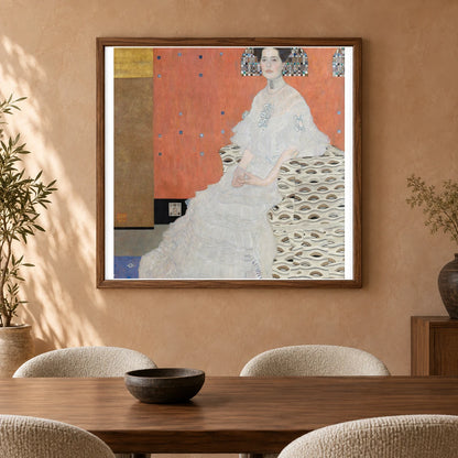 Fritza Riedler (1906) — Gustav Klimt shown in a styled interior