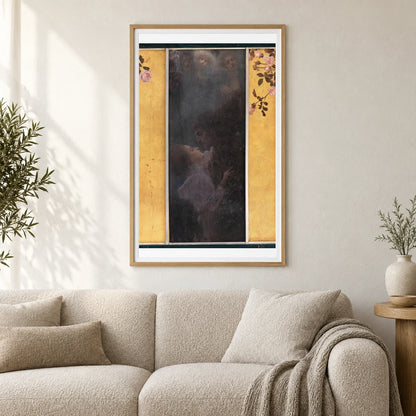 Liebe — Gustav Klimt shown in a styled interior