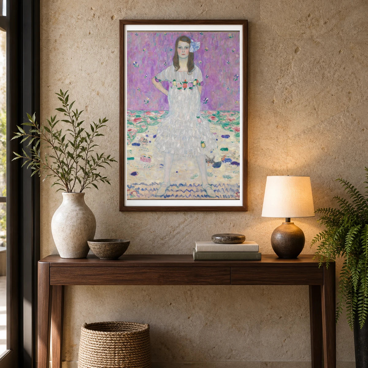 Mäda Primavesi (1912–1913) — Gustav Klimt shown in a styled interior