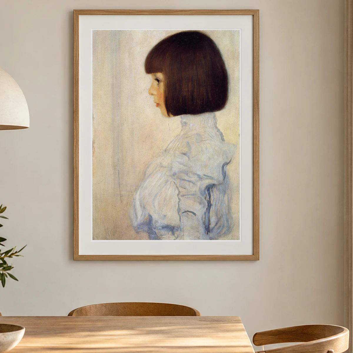 Portrait Of Helene Klimt — Gustav Klimt shown in a styled interior
