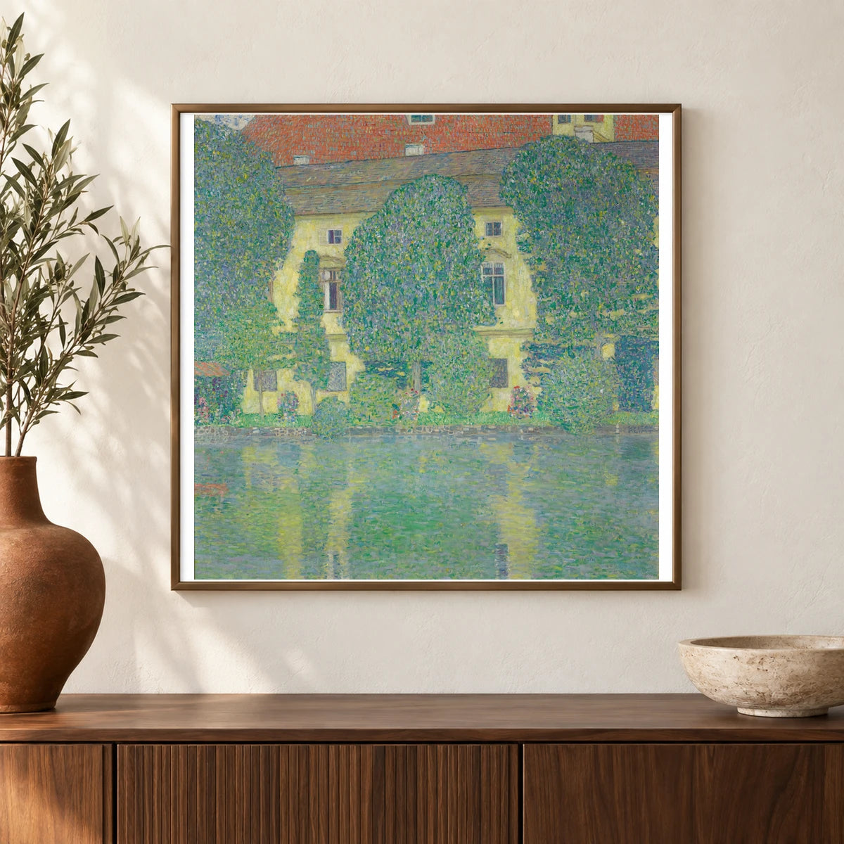 Schloss Kammer Am Attersee Iii (1909 1910) — Gustav Klimt shown in a styled interior