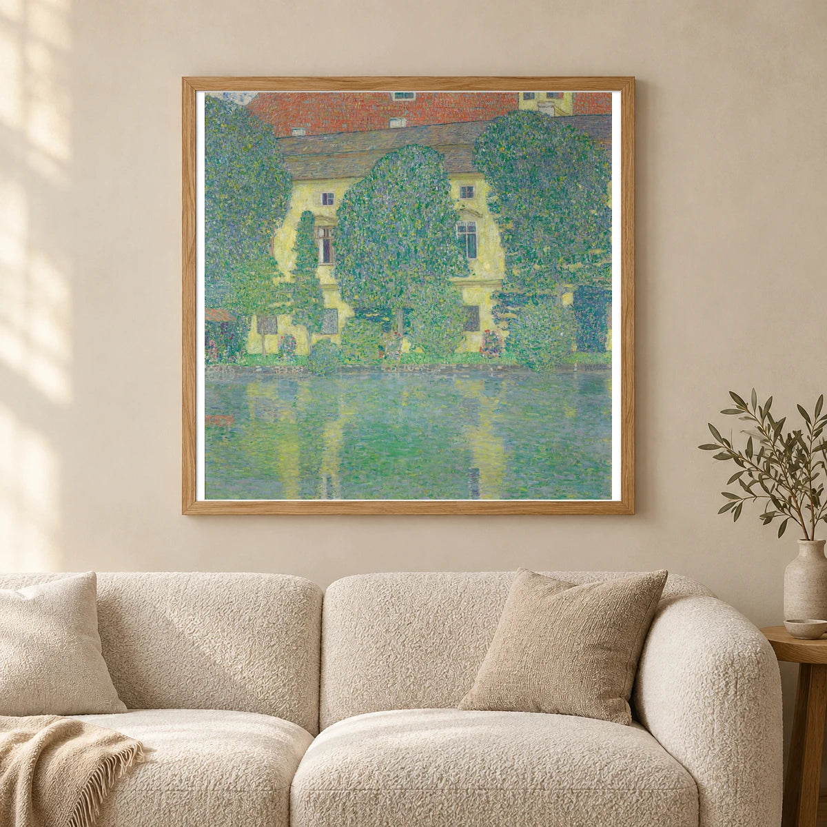 Schloss Kammer Am Attersee Iii (1909 1910) — Gustav Klimt shown in a styled interior