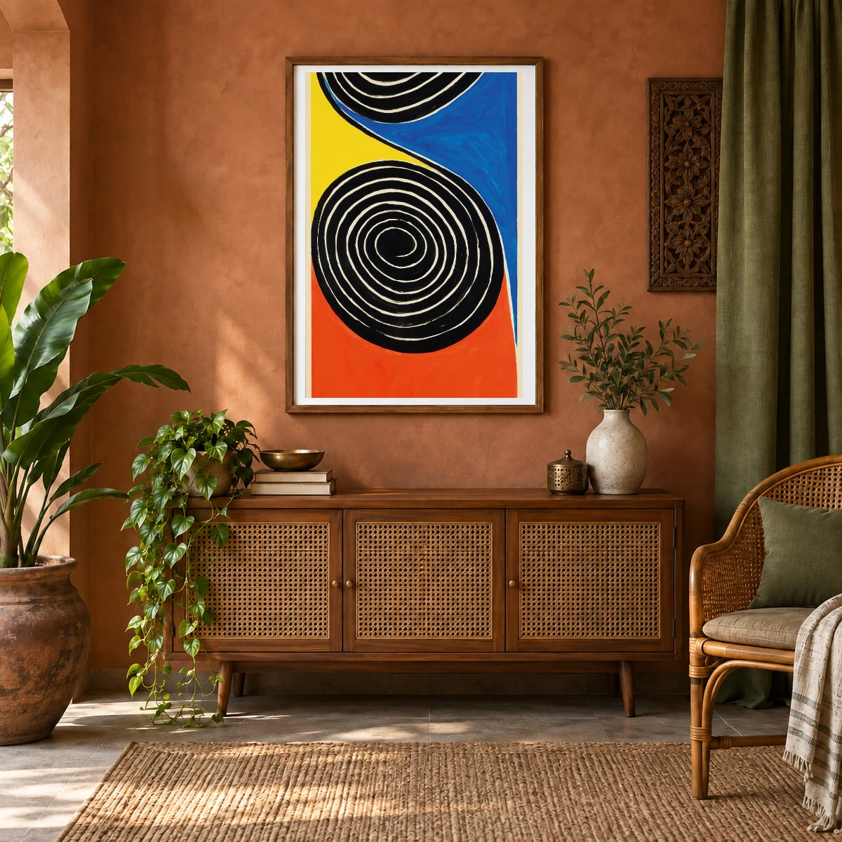 Reversing Spiral (1971) — Modern & Contemporary shown in a styled interior