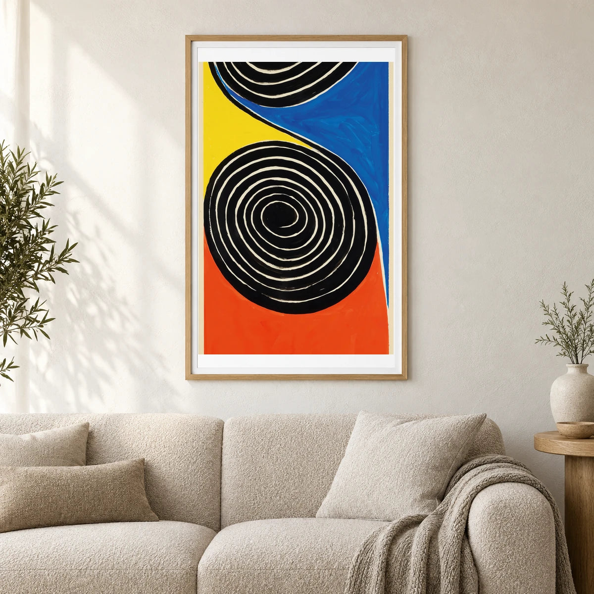 Reversing Spiral (1971) — Modern & Contemporary shown in a styled interior