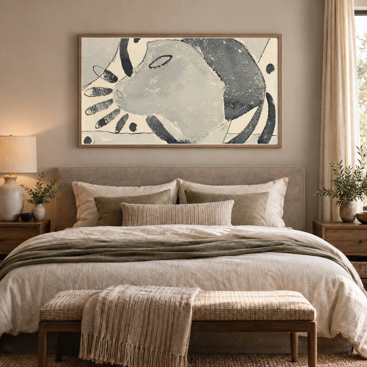 There Was A Cat Somewhere (circa 1940) — Modern & Contemporary shown in a styled interior