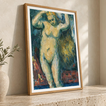 Baigneuse Debout, S’essuyant Les Cheveux (circa 1869) — Paul Cézanne paul cézanne print by SaamCrafts