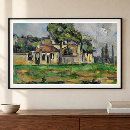 Banks Of The Marne (circa 1888) — Paul Cézanne shown in a styled interior