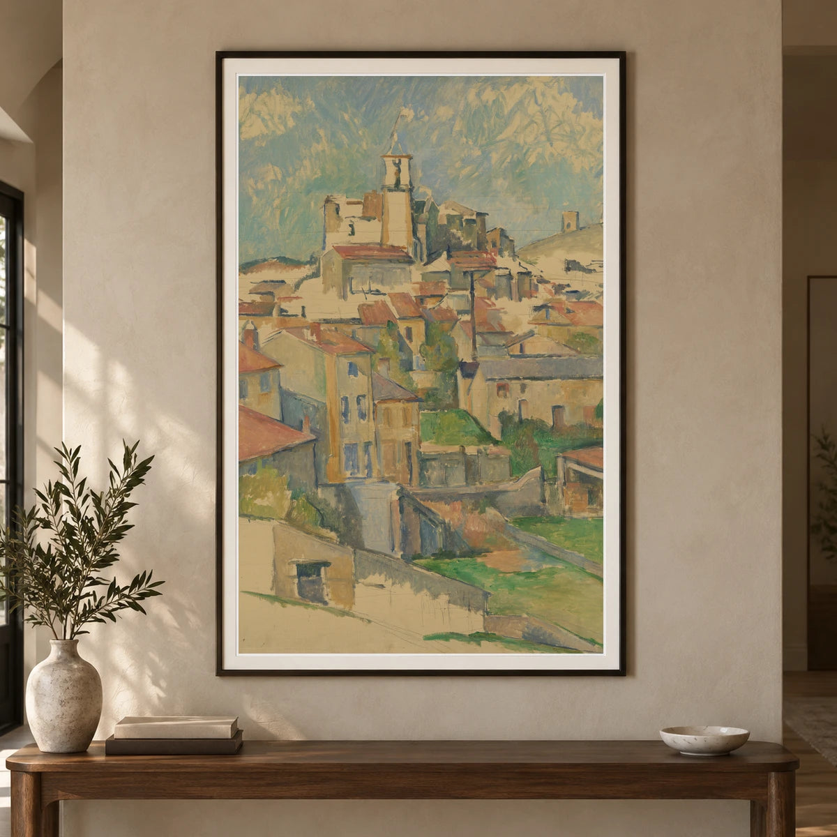 Gardanne (1885–86) — Paul Cézanne shown in a styled interior