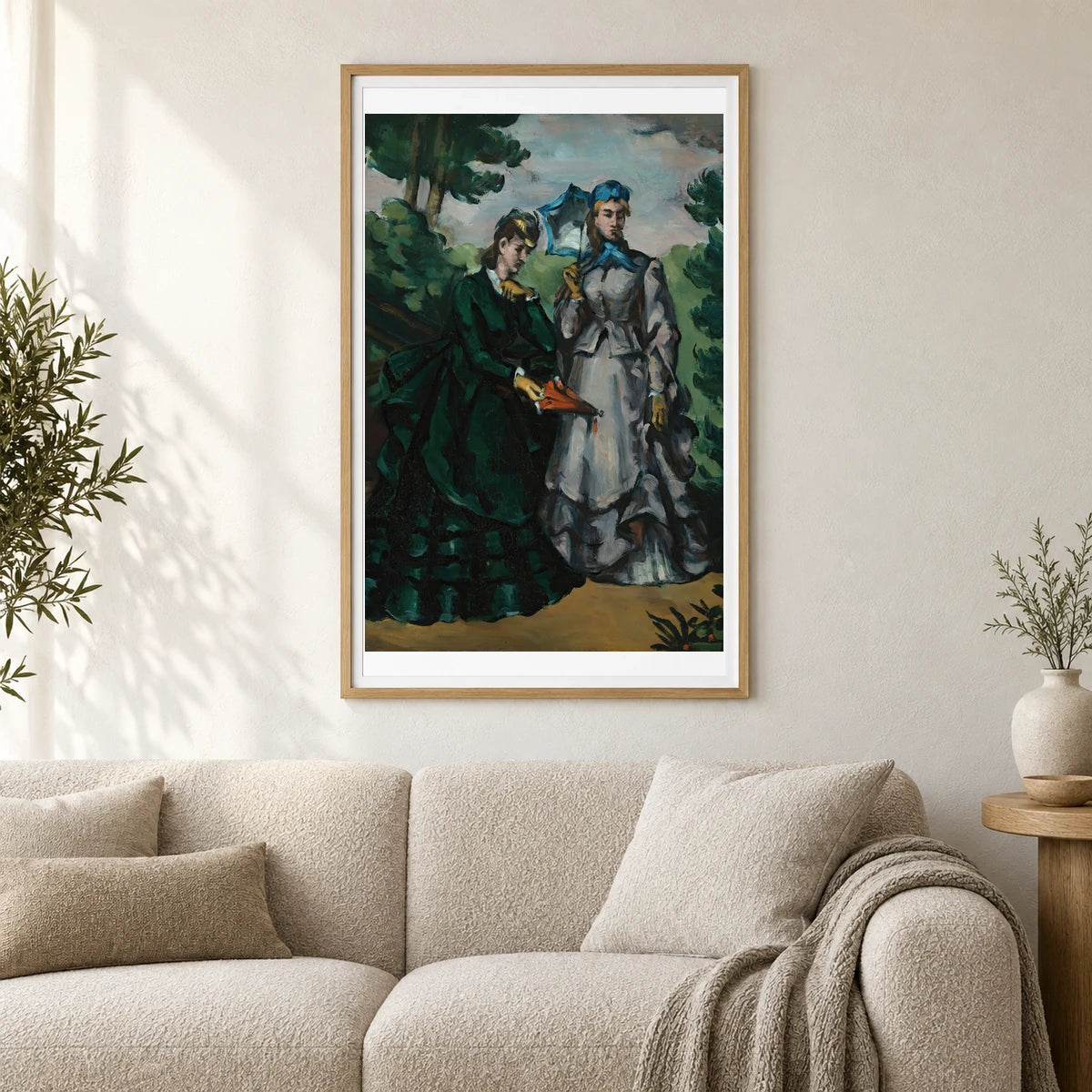 La Promenade — Paul Cézanne shown in a styled interior