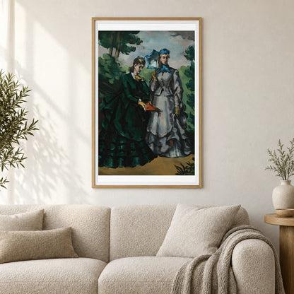 La Promenade — Paul Cézanne shown in a styled interior