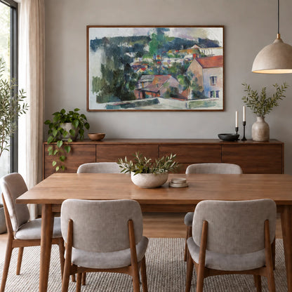 Landscape — Paul Cézanne shown in a styled interior