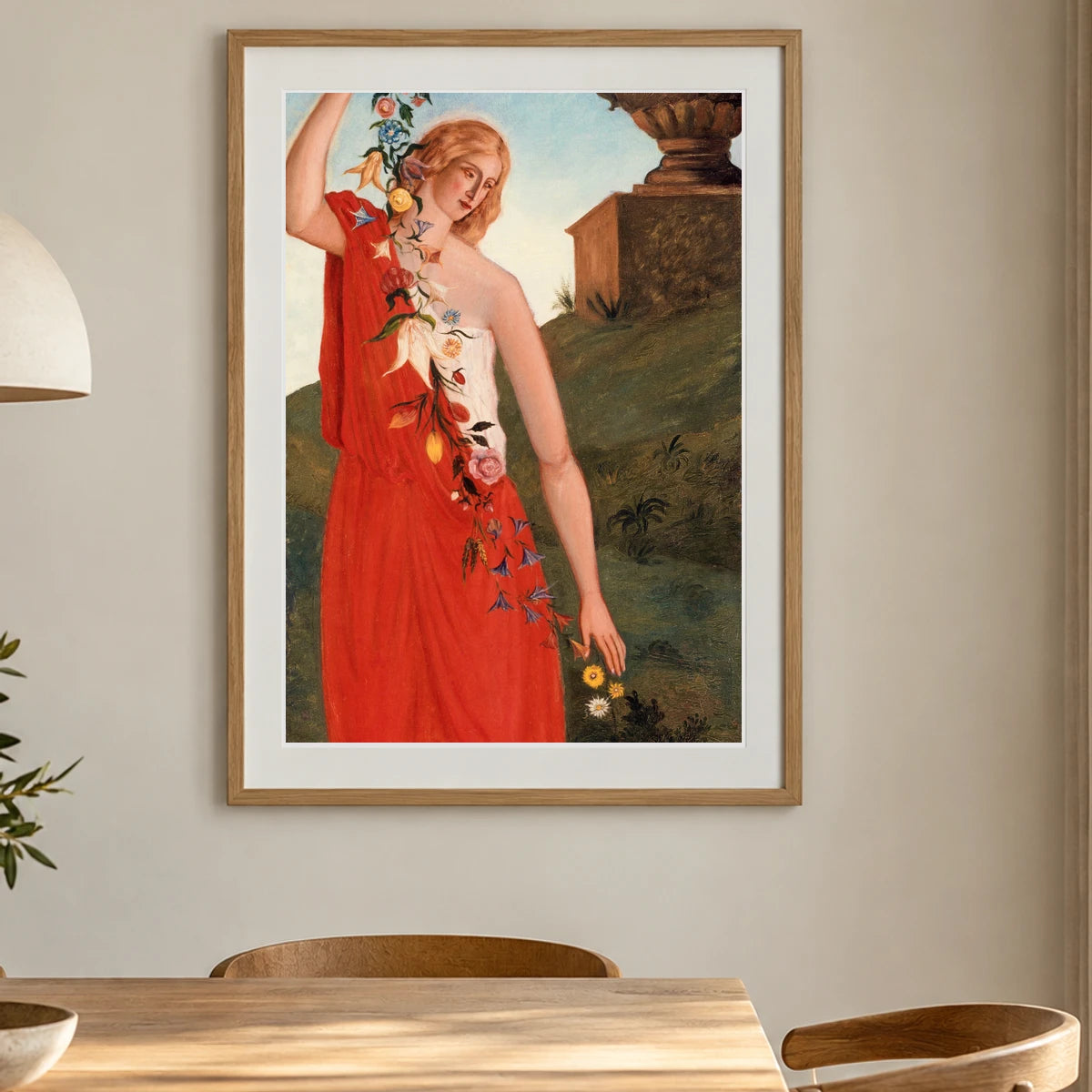 Les Quatre Saisons – Le Printemps — Paul Cézanne shown in a styled interior