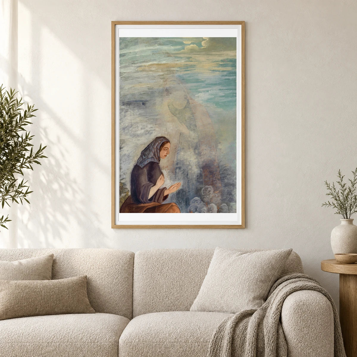 Les Quatre Saisons – L’hiver — Paul Cézanne shown in a styled interior