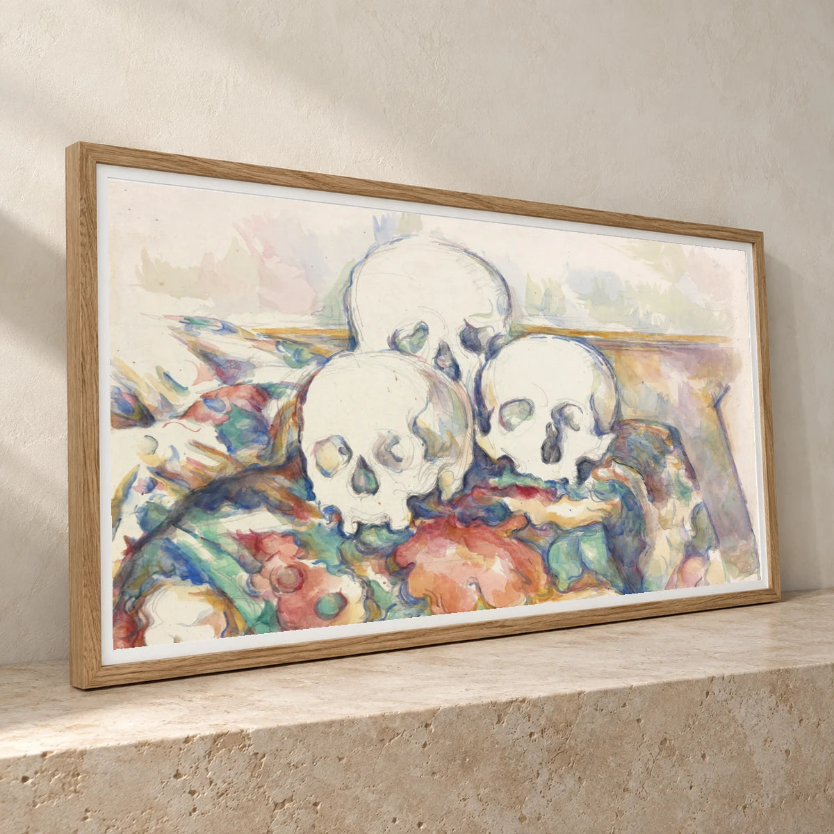 The Three Skulls (1902–1906) — Paul Cézanne paul cézanne print by SaamCrafts