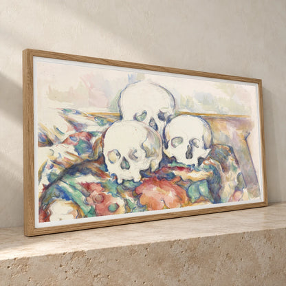 The Three Skulls (1902–1906) — Paul Cézanne paul cézanne print by SaamCrafts