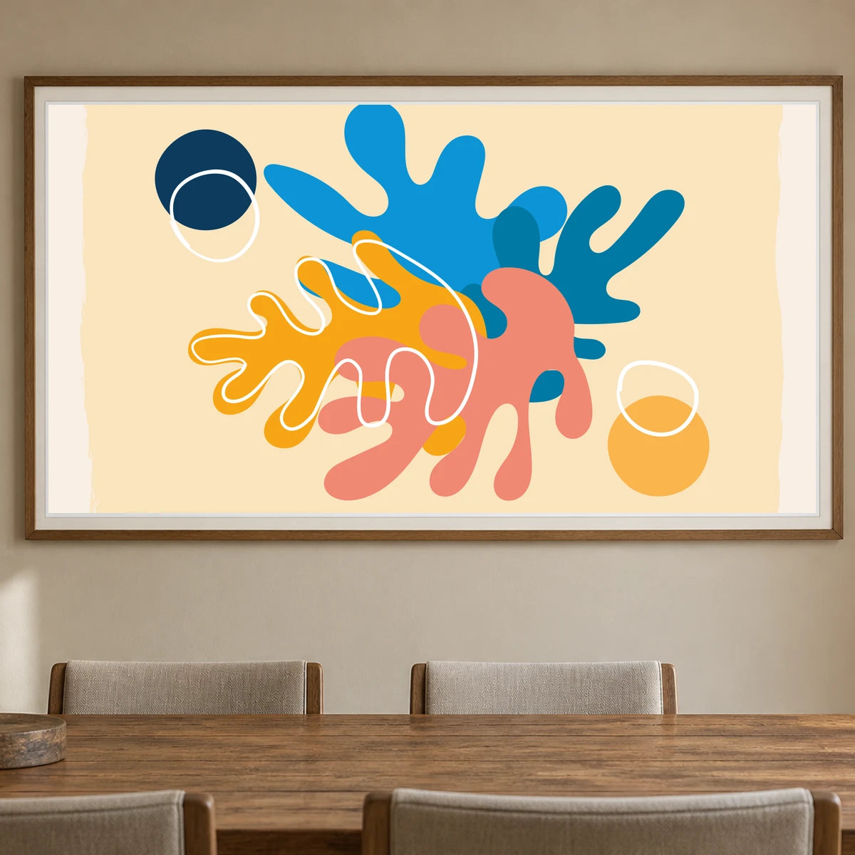 Boho Abstract Print — Boho Abstract Prints shown in a styled interior