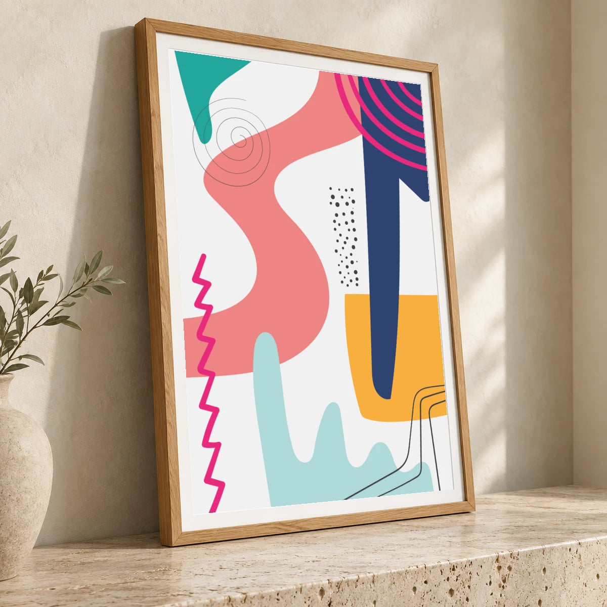 Boho Abstract Print III — Boho Abstract Prints boho abstract prints print by SaamCrafts
