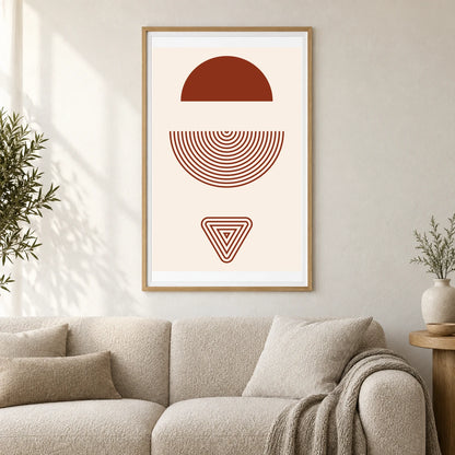 Boho Abstract Print IV — Boho Abstract Prints shown in a styled interior