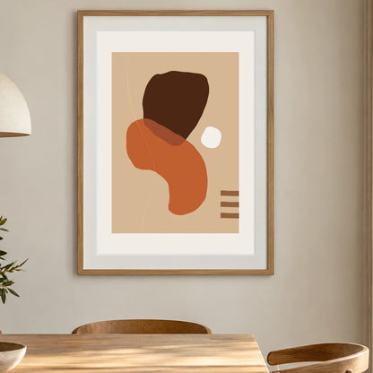 Boho Abstract Print VII — Boho Abstract Prints shown in a styled interior