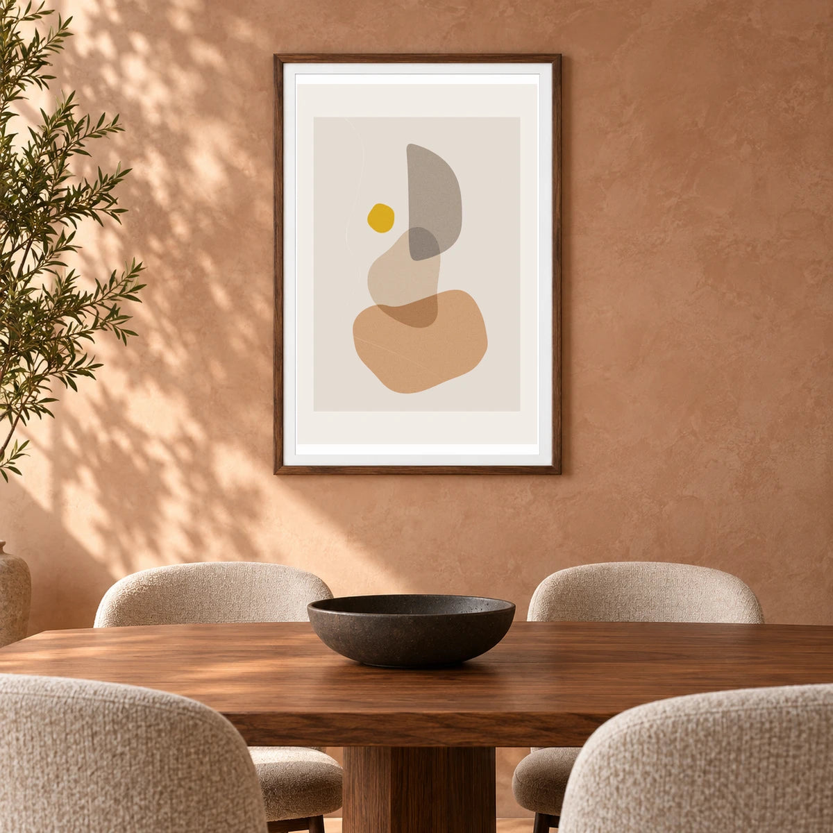 Boho Abstract Print IX — Boho Abstract Prints shown in a styled interior