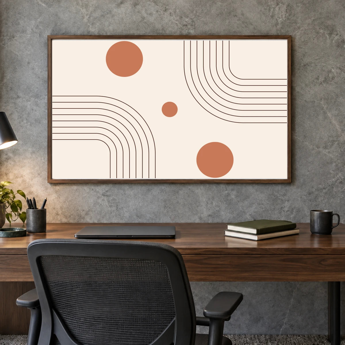 Boho Abstract Print XIII — Boho Abstract Prints shown in a styled interior