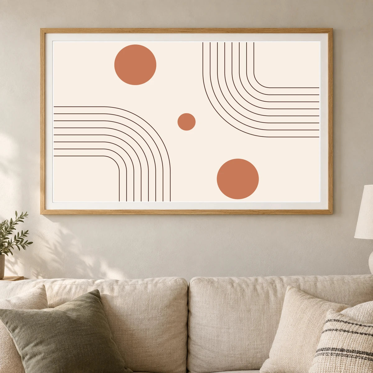 Boho Abstract Print XIII — Boho Abstract Prints shown in a styled interior