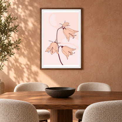 Boho Abstract Print XVI — Boho Abstract Prints shown in a styled interior