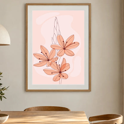Boho Abstract Print XVIII — Boho Abstract Prints shown in a styled interior
