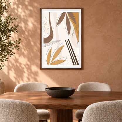 Boho Abstract Print XIX — Boho Abstract Prints shown in a styled interior