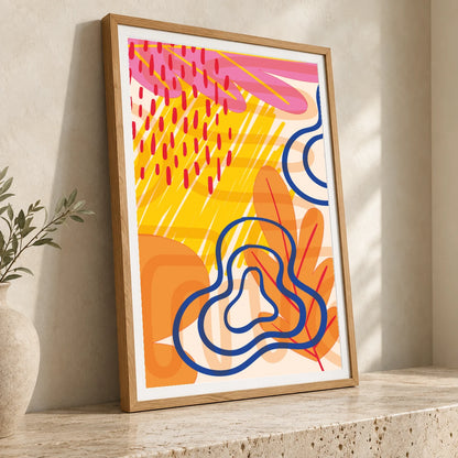 Boho Abstract Print XXIV — Boho Abstract Prints boho abstract prints print by SaamCrafts