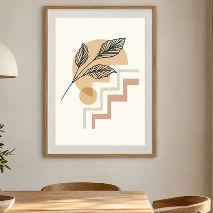 Boho Abstract Print XXIX — Boho Abstract Prints shown in a styled interior