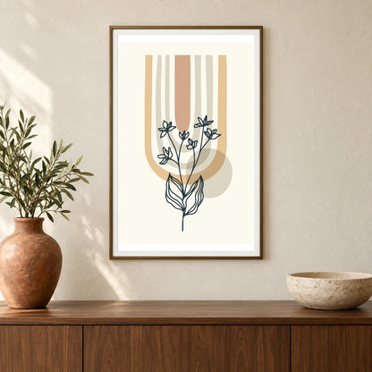 Boho Abstract Print XXX — Boho Abstract Prints shown in a styled interior