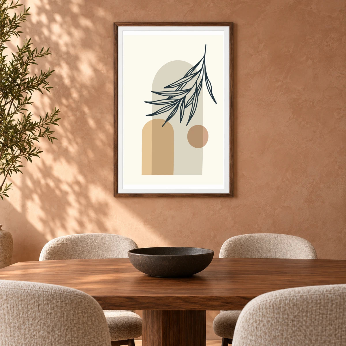 Boho Abstract Print XXXI — Boho Abstract Prints shown in a styled interior