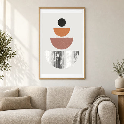 Boho Abstract Print XXXIII — Boho Abstract Prints shown in a styled interior