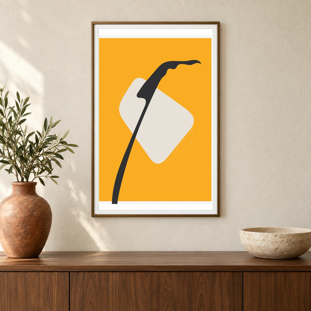 Boho Abstract Print XL — Boho Abstract Prints shown in a styled interior