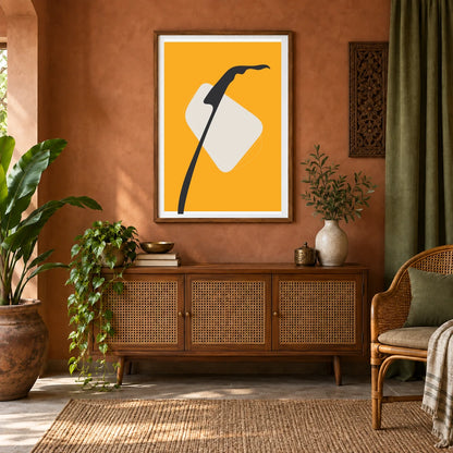 Boho Abstract Print XL — Boho Abstract Prints shown in a styled interior