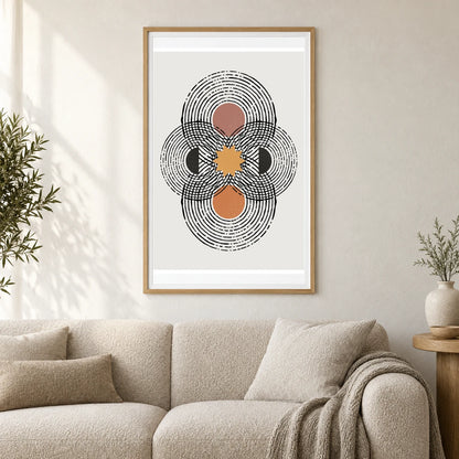 Boho Abstract Print XLI — Boho Abstract Prints shown in a styled interior