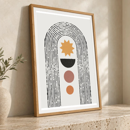 Boho Abstract Print XLII — Boho Abstract Prints boho abstract prints print by SaamCrafts