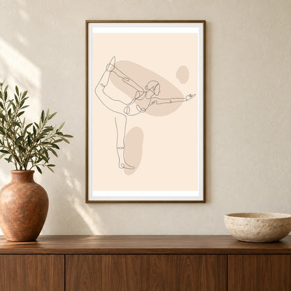 Boho Abstract Print XLIV — Boho Abstract Prints shown in a styled interior