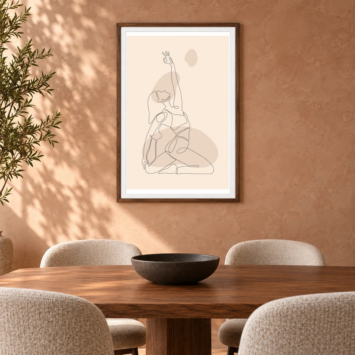 Boho Abstract Print XLVI — Boho Abstract Prints shown in a styled interior