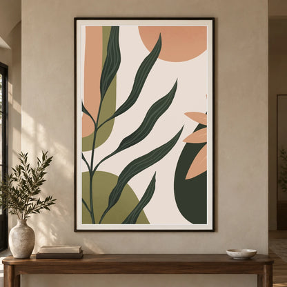 Boho Abstract Print LII — Boho Abstract Prints shown in a styled interior