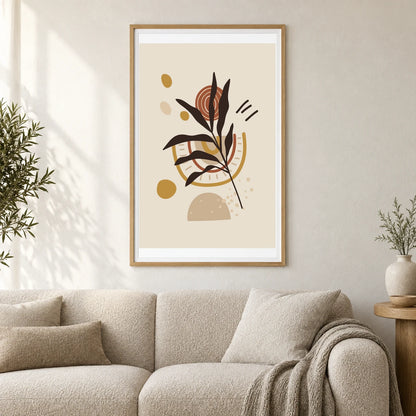 Boho Abstract Print LIII — Boho Abstract Prints shown in a styled interior