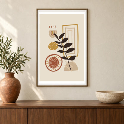 Boho Abstract Print LIV — Boho Abstract Prints shown in a styled interior