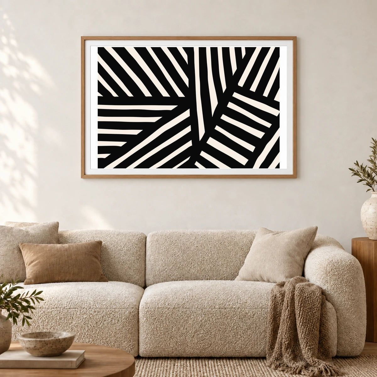 Boho Abstract Print LVI — Boho Abstract Prints shown in a styled interior